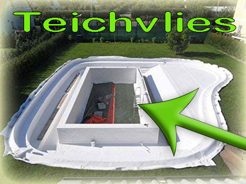 Teichvlies zum Schutz der Teichfolie