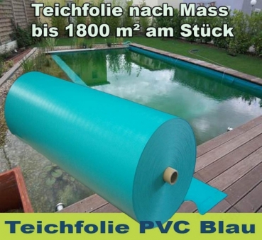 Teichfolie PVC Blau 1,5 mm