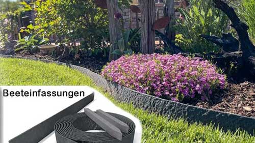 Beeteinfassung im Gartenbau