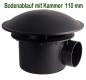 Preview: PVC Bodenablauf 110 mm mit Kammer