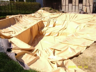 Teichfolie Sand 1mm 12 x 15 Meter