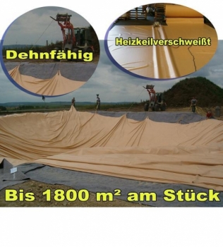 Teichfolie Sand 1mm 12 x 15 Meter