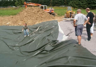 Preview: Teichfolie PVC oliv 1,5 mm