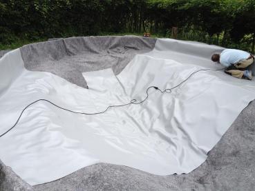 Preview: Teichfolie PVC Grau 1,5mm