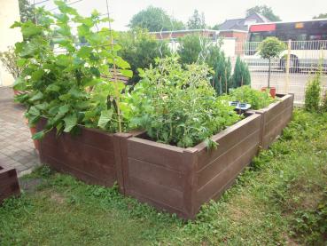 Hochbeet Kunstoff Braun