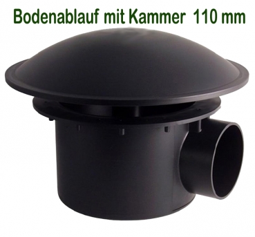 PVC Bodenablauf (geeignet für EPDM) 110 mm