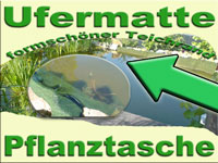 Ufermatte zum Schutz der Teichfolie