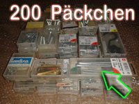 200 Päckchen Restposten Schrauben