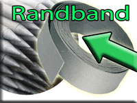Randband zum Teichbau