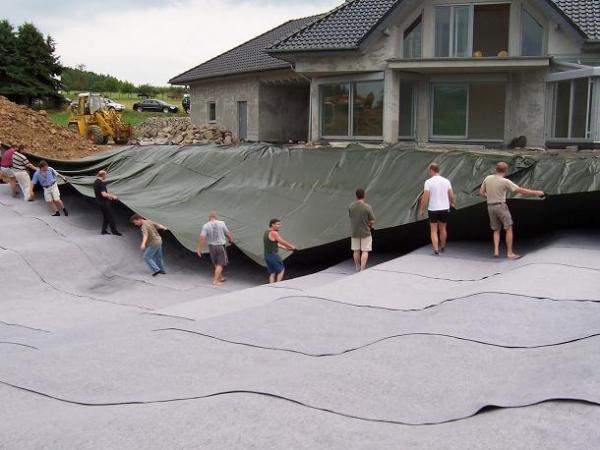 Teichfolie Oliv 2 x 3 Meter Stärke 1mm