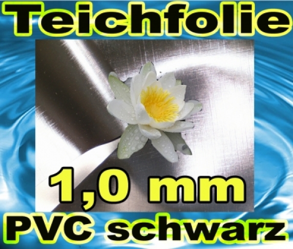 Teichfolie Schwarz 12 x 15 Meter Stärke 1mm - Kopie