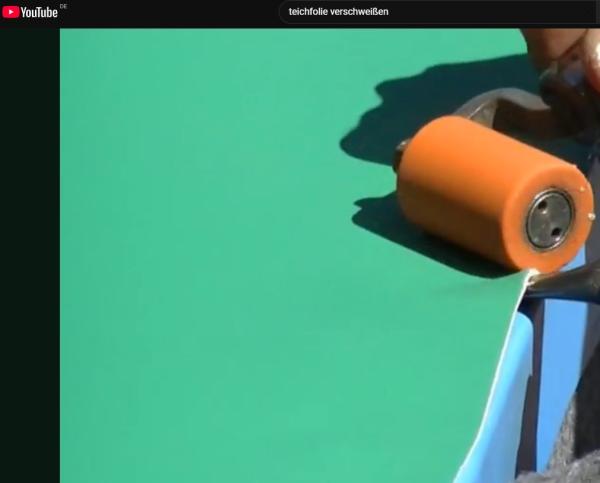 Heißluftgerät TRIAC-ST Ansicht Baustelle Schwimmteich