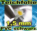 Teichfolie PVC schwarz 1,5 mm
