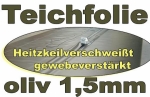 Oliv 2 m x 20 Meter Stärke 1,5 mm gewebeverstärkt Rollenware