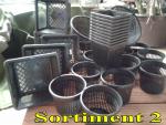 30 Pflanzkörbe 4 verschiedene Größe von 11 - 22 cm Teichpflanzen